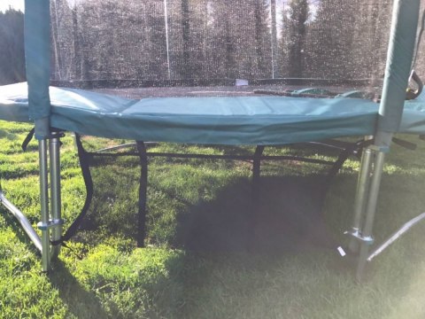Trampolina Ogrodowa Jumpi 312cm/10FT Maxy Comfort Zielona Z Wewnętrzną Siatką