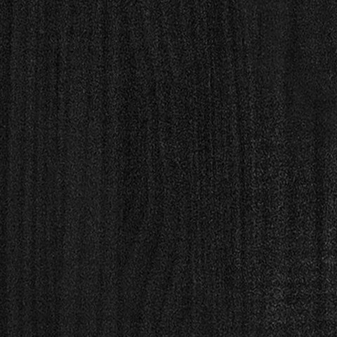 Rama łóżka, czarna, lite drewno, 150x200 cm, King Size