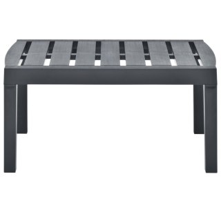 Stolik ogrodowy, antracytowy, 78x55x38 cm, plastikowy
