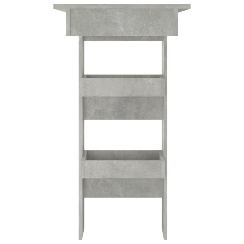 Stolik barowy, szary, 102x45x103,5 cm, materiał drewnopochodny