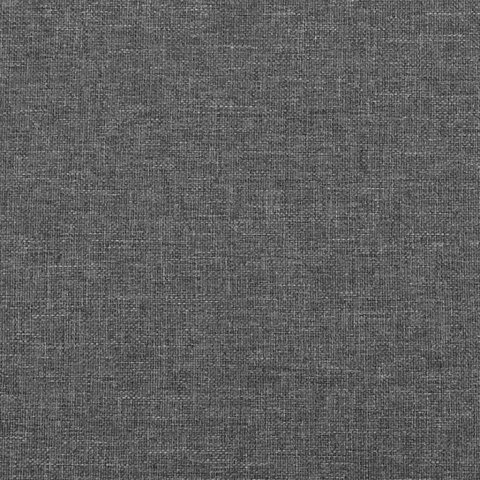 Rama łóżka z zagłówkiem, ciemnoszara, 90x200 cm, obita tkaniną