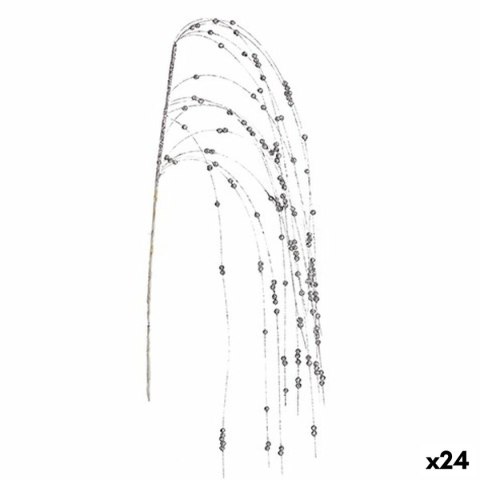 Gałąź Krist+ Srebrzysty Jagody 100 x 3 x 5 cm (24 Sztuk)