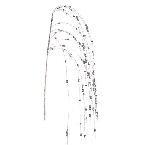 Gałąź Krist+ Srebrzysty Jagody 100 x 3 x 5 cm (24 Sztuk)