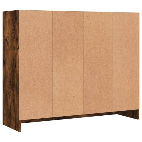 Szafka, przydymiony dąb, 91x28x75 cm, materiał drewnopochodny