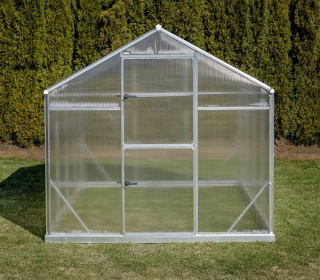 Szklarnia Sanus L-7 wymiar 2,2x2,9m H=2,15m 6,4m2 poliwęglan 6mm