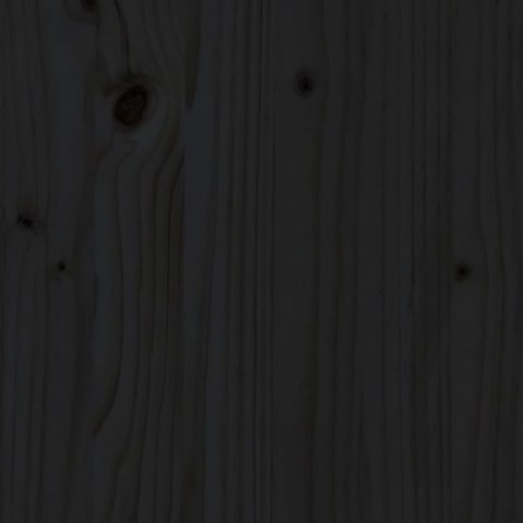 Rama łóżka dziecięcego, czarna, 90x190 cm, drewno sosnowe