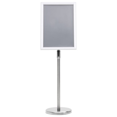 Stojak na plakat A3, srebrny, stop aluminium