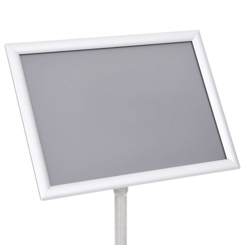 Stojak na plakat A3, srebrny, stop aluminium