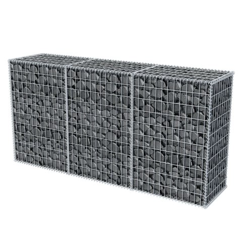 Kosz gabionowy, galwanizowana stal, 200 x 50 x 100 cm