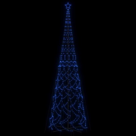 Choinka stożkowa, 3000 niebieskich diod LED, 230x800 cm
