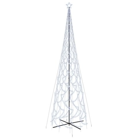 Choinka stożkowa, 3000 zimnych białych LED, 230x800 cm