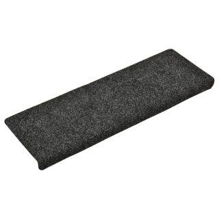 Nakładki na schody, 15 szt., igłowane, 65x21x4 cm, szare