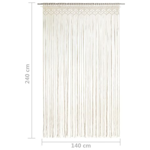 Zasłona z makramy, 140 x 240 cm, bawełna