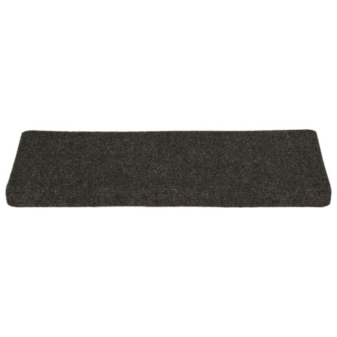 Nakładki na schody, 15 szt., igłowane, 65x21x4 cm, szare