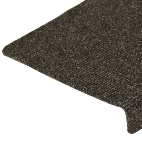 Nakładki na schody, 15 szt., igłowane, 65x21x4 cm, szare