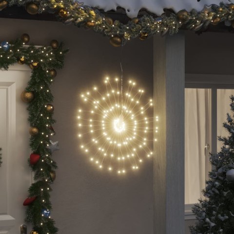 Ozdoby świąteczne ze 140 lampkami LED, 4 szt, ciepła biel, 17cm