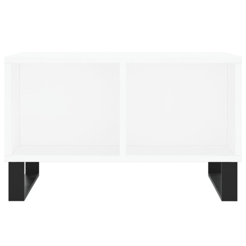 Stolik kawowy, biały 60x50x36,5 cm, materiał drewnopochodny