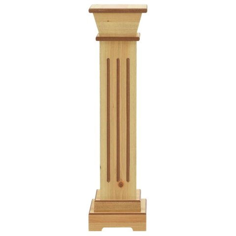 Klasyczny kwietnik kolumna, jasne drewno, 17x17x66 cm, MDF
