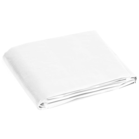 Plandeka, 180 g/m², 8x8 m, biała, HDPE