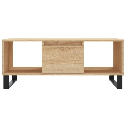 Stolik kawowy, dąb sonoma 90x50x36,5 cm materiał drewnopochodny