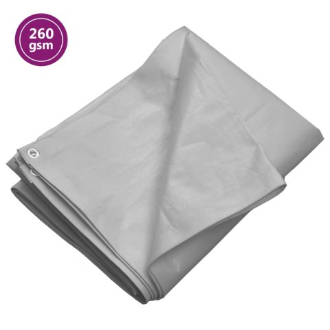 Plandeka, 260 g/m², 3x6 m, szara, HDPE