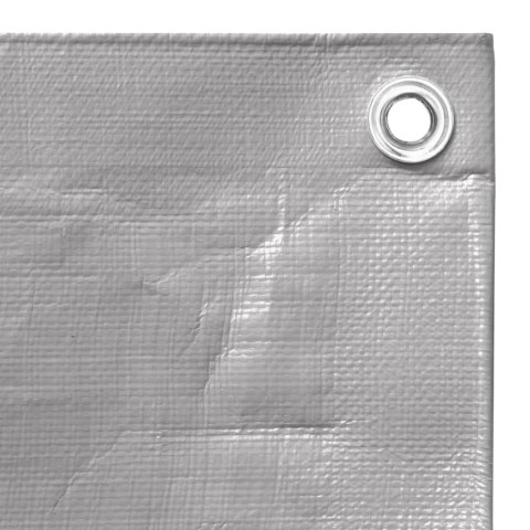 Plandeka, 260 g/m², 6x8 m, szara, HDPE