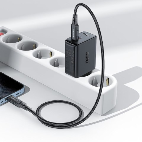 Ładowarka sieciowa A29 GaN dwa porty USB-C PD 50W czarny