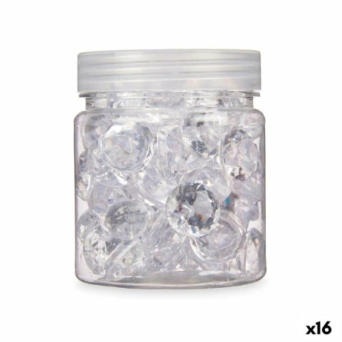 Kamienie dekoracyjne Gift Decor Przezroczysty 150 g Diament (16 Sztuk)