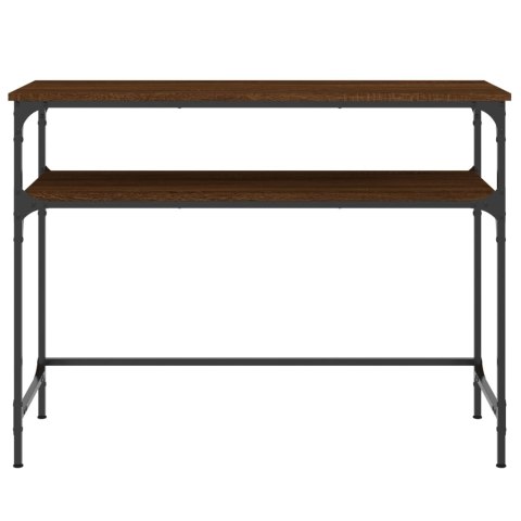 Stolik konsolowy, brązowy dąb, 100x35,5x75 cm
