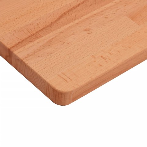 Blat stołu, 50x50x2,5 cm, kwadratowy, lite drewno bukowe