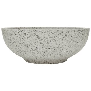 Umywalka nablatowa, szara, okrągła, Φ41x14 cm, ceramiczna
