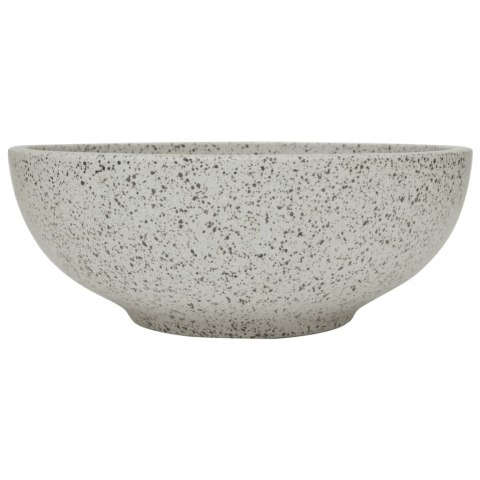 Umywalka nablatowa, szara, okrągła, Φ41x14 cm, ceramiczna