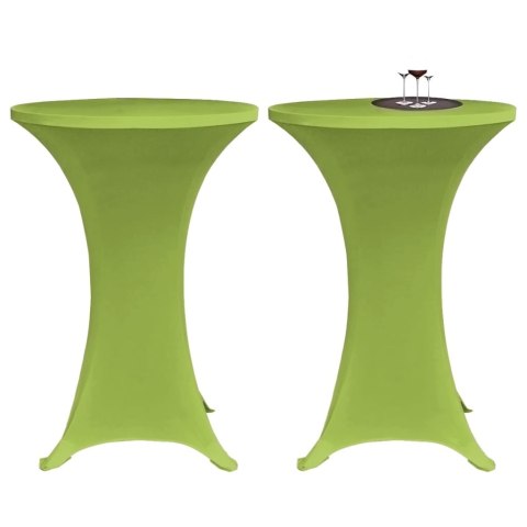 Elastyczne pokrowce na stół, 4 szt., 60 cm, zielone