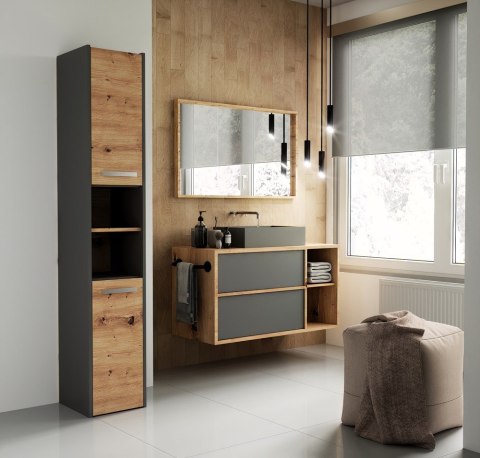 Słupek łazienkowy Sara S30 ANTRACYT DĄB ARTISAN