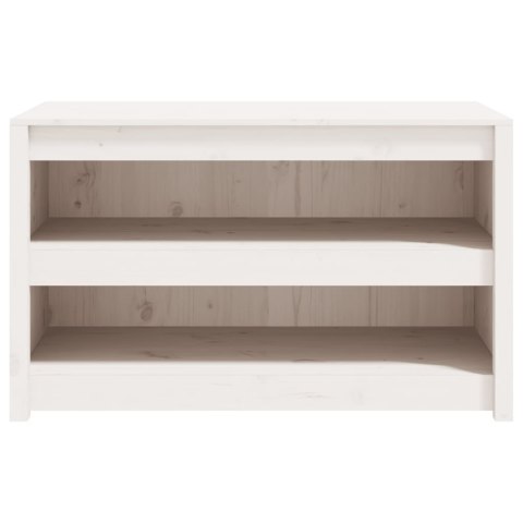 Szafka kuchenna na zewnątrz, biała, 106x55x64cm, drewno sosnowe