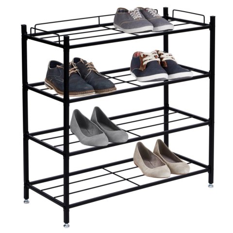 Półka na buty VIENA 4 poziomy loft czarna