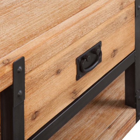 Szafka pod TV z drewna akacjowego, 140x40x45 cm