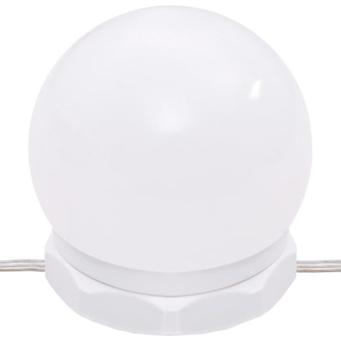 Toaletka z LED, brązowy dąb, 86,5x35x136 cm