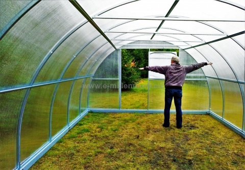 Szklarnia Primus 4x10m 40m2 H=230cm poliwęglan 6mm