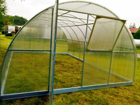 Szklarnia Primus 4x6m 24m2 H=230cm poliwęglan 4mm