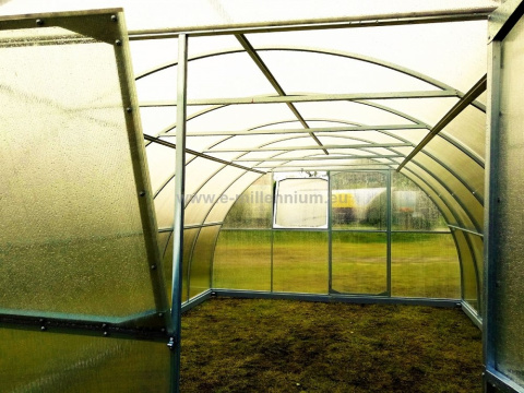 Szklarnia Primus 4x8m 32m2 H=230cm poliwęglan 4mm
