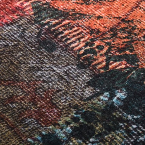 Dywan z możliwością prania, patchwork, 80x300 cm, kolorowy