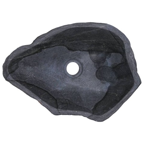 Umywalka z kamienia rzecznego, owalna, 38-45 cm