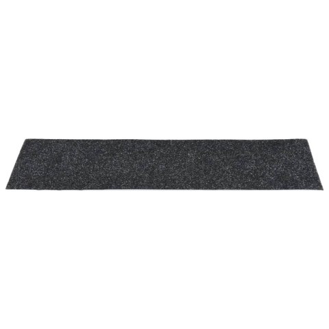 Samoprzylepne nakładki na schody, 15 szt., 76x20 cm, czarne