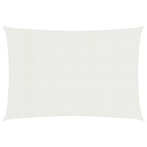 Żagiel przeciwsłoneczny, 160 g/m², biały, 2,5x4,5 m, HDPE