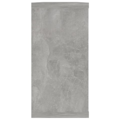 Półki ścienne kostki, 2 szt., szarość betonu, 100x15x30 cm