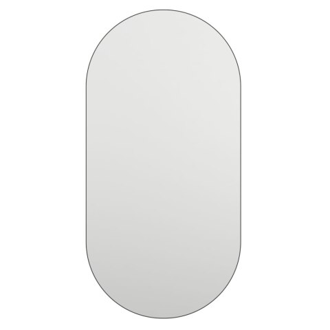 Lustro z lampami LED, 60x30 cm, szklane, owalne