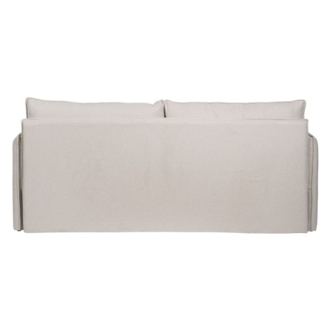 Sofa Beżowy Poliester Płótno 210 x 93 x 95 cm