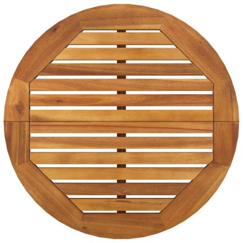 Ogrodowy stolik barowy, Ø60x105 cm, lite drewno akacjowe