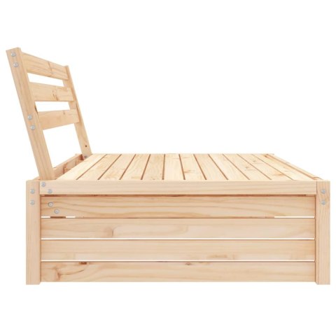Sofa środkowa do ogrodu, 120x80 cm, lite drewno sosnowe